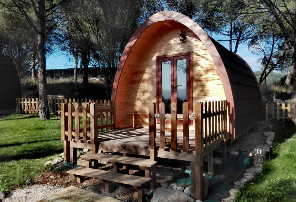 Cabana de madeira no Glamping Sintra